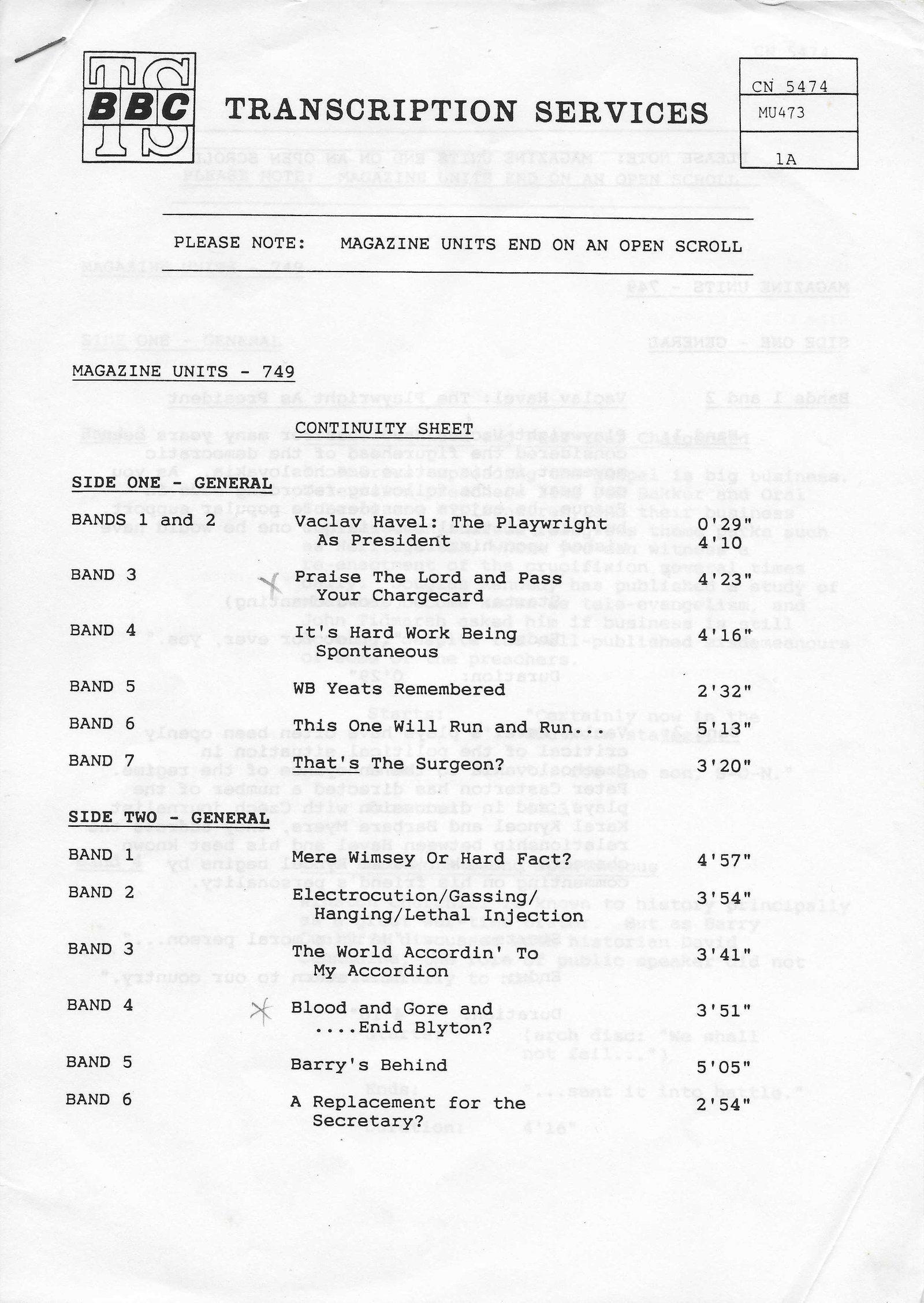 Inserts from CN 5474